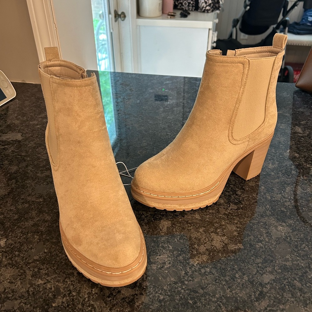 Altar'd State Beige Ankle Booties